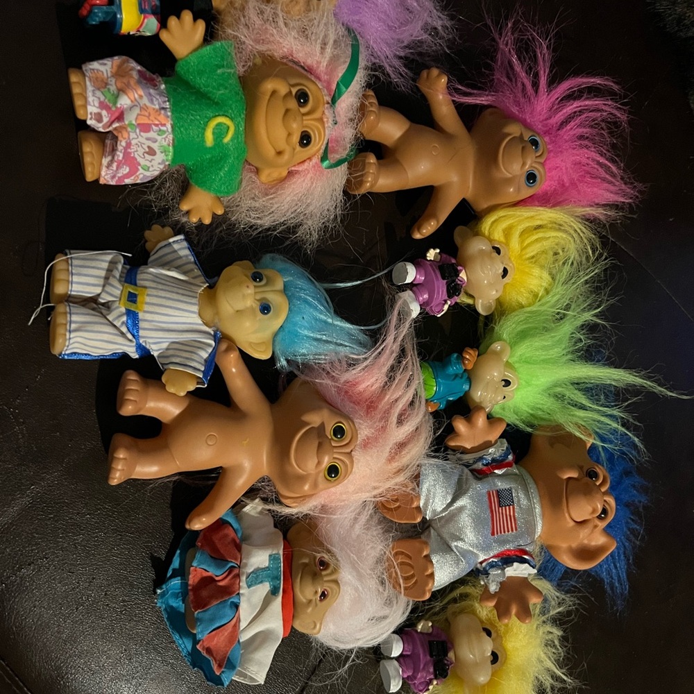 Colorful Troll Dolls Set